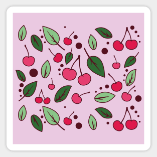 Delicious cherries pattern Magnet